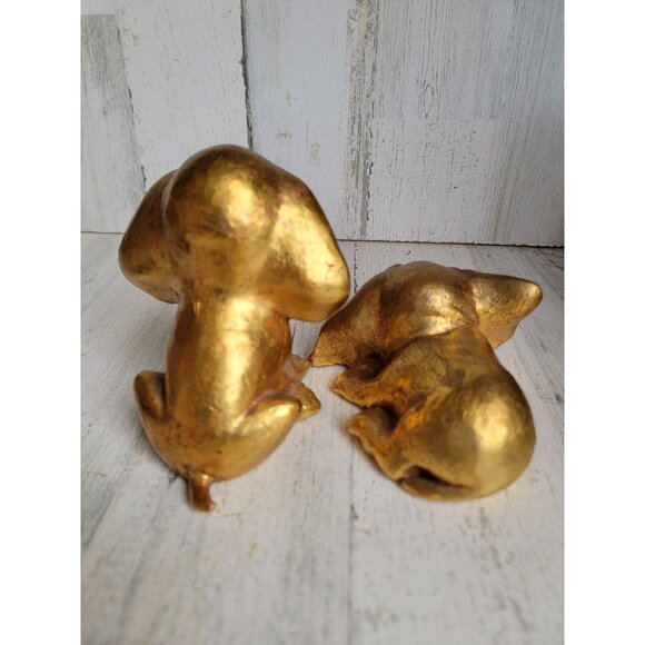 McFarlin‎ Gold Leaf dog puppy hetrick home decor set unique - Picture 4 of 6